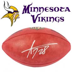 minnesota-vikings-football Adrian Peterson Autographed NFL Football
