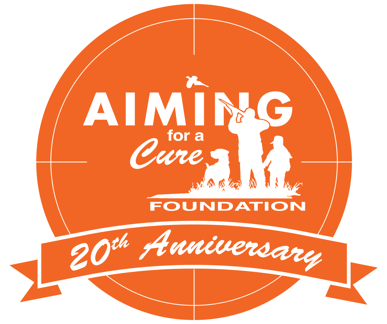 Aiming for a Cure 20 Years Logo